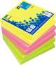 Info-Notizen Info-Haftnotizen – brillant – 6 x 80 Blatt – 75 x 75 mm – 3 Farben – in-5854-21