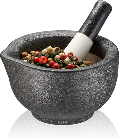 Gefu Grino Mörser mit Stößel – ø 7,7 cm – Porzellan