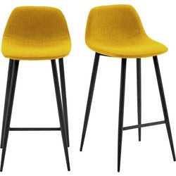 Barhocker Papierfluss Stoff Gold