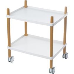 Trolley mit 2 Ablagen Paperflow weiß nicht höhenverstellbar