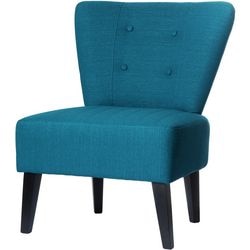 Empfangsstuhl aus Papierflussstoff in Blau
