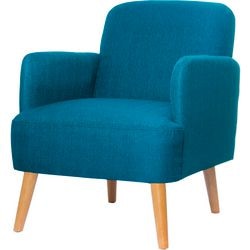 Brooks Empfangsstuhl, Paperflow-Stoff, blau