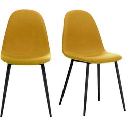 Besucherstuhl Papierfluss Stoff Gold