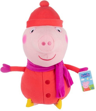 Sambro Peppa Pig Kuscheltier – Peppa Plüsch Kuscheltier 50 cm – Winter Edition