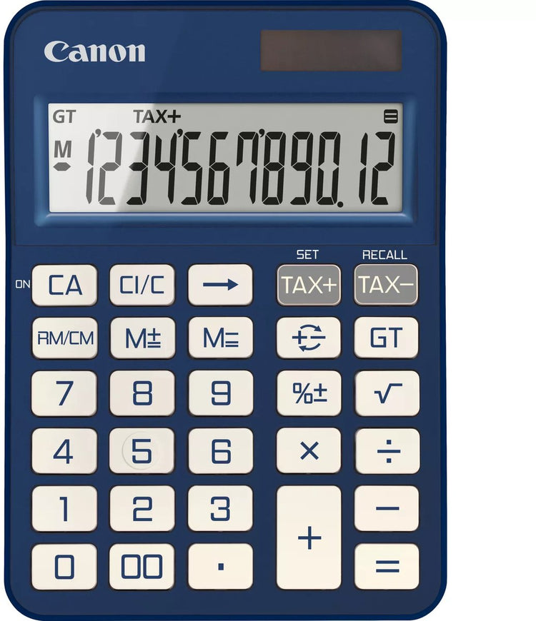 Canon elektronischer Bürorechner ks125kb bl für Schule und Büro, blau