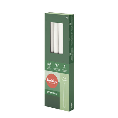 Bolsius Gothic Candles 245 24 Box 4 Wolky White