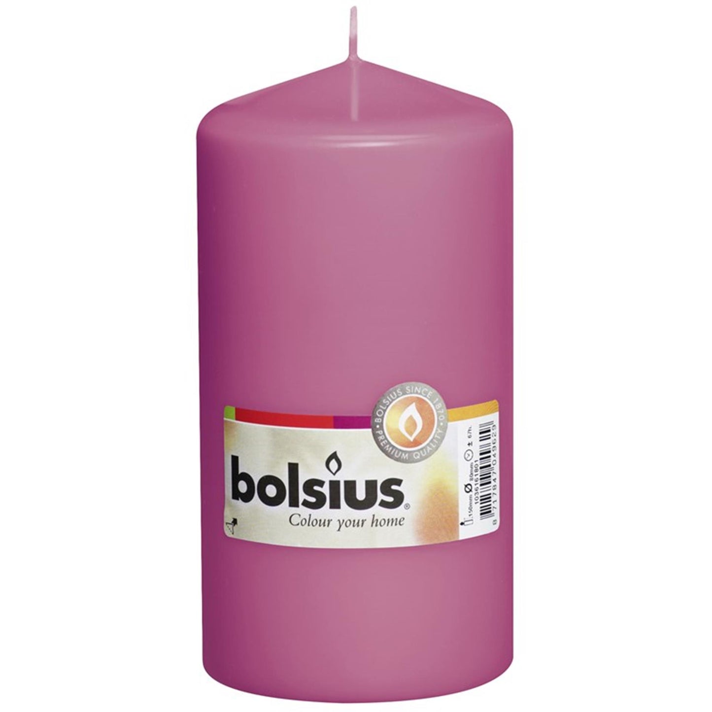Bolsius Stumpenkerze 150 78 Fuchsia