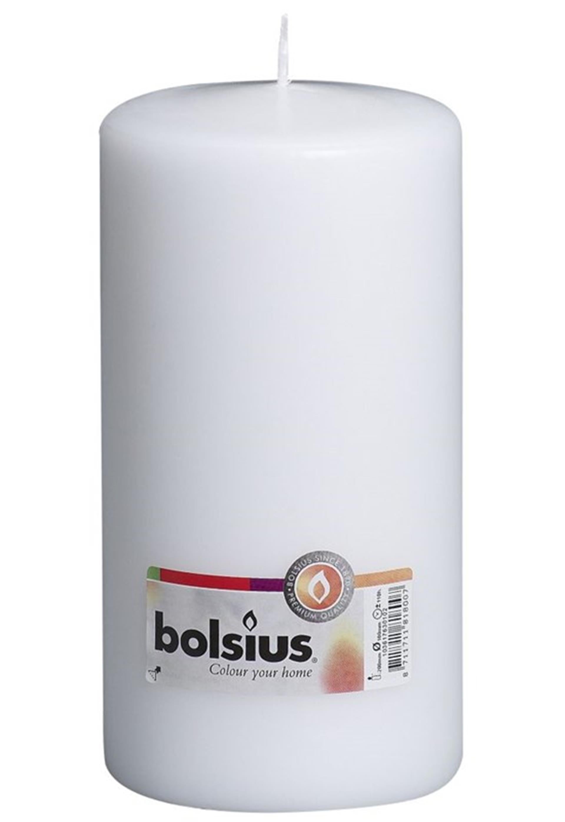 Bolsius Stumpenkerze 200 100mm weiß