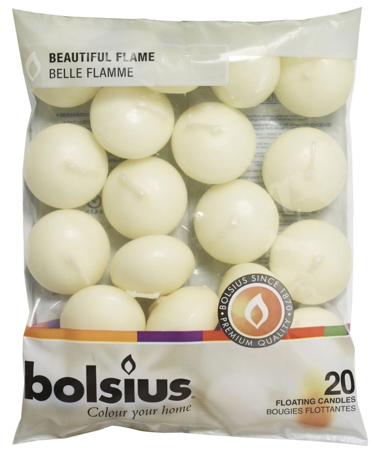 Bolsius schwimmende Kerze 20 Stücke