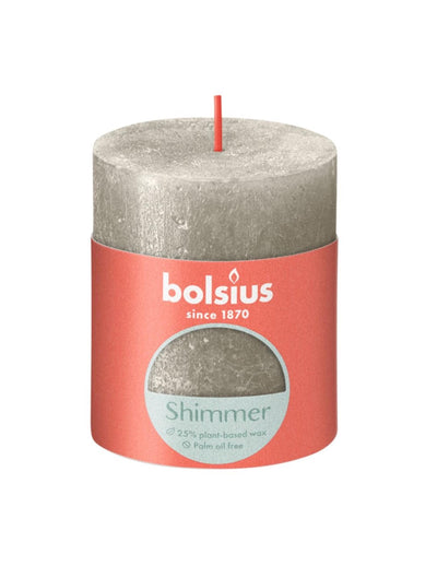 Bolsius Rustikkerze 80 68 Champagner