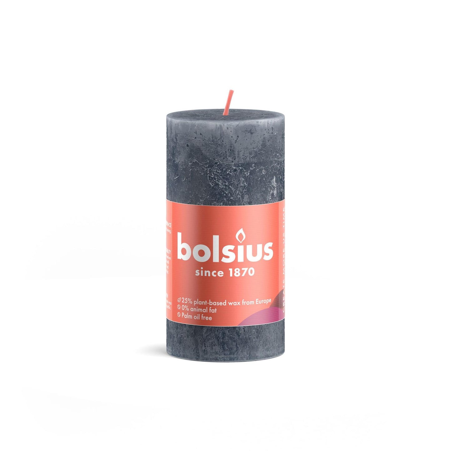 Bolsius Rustikkerze 100 50 himmelblau