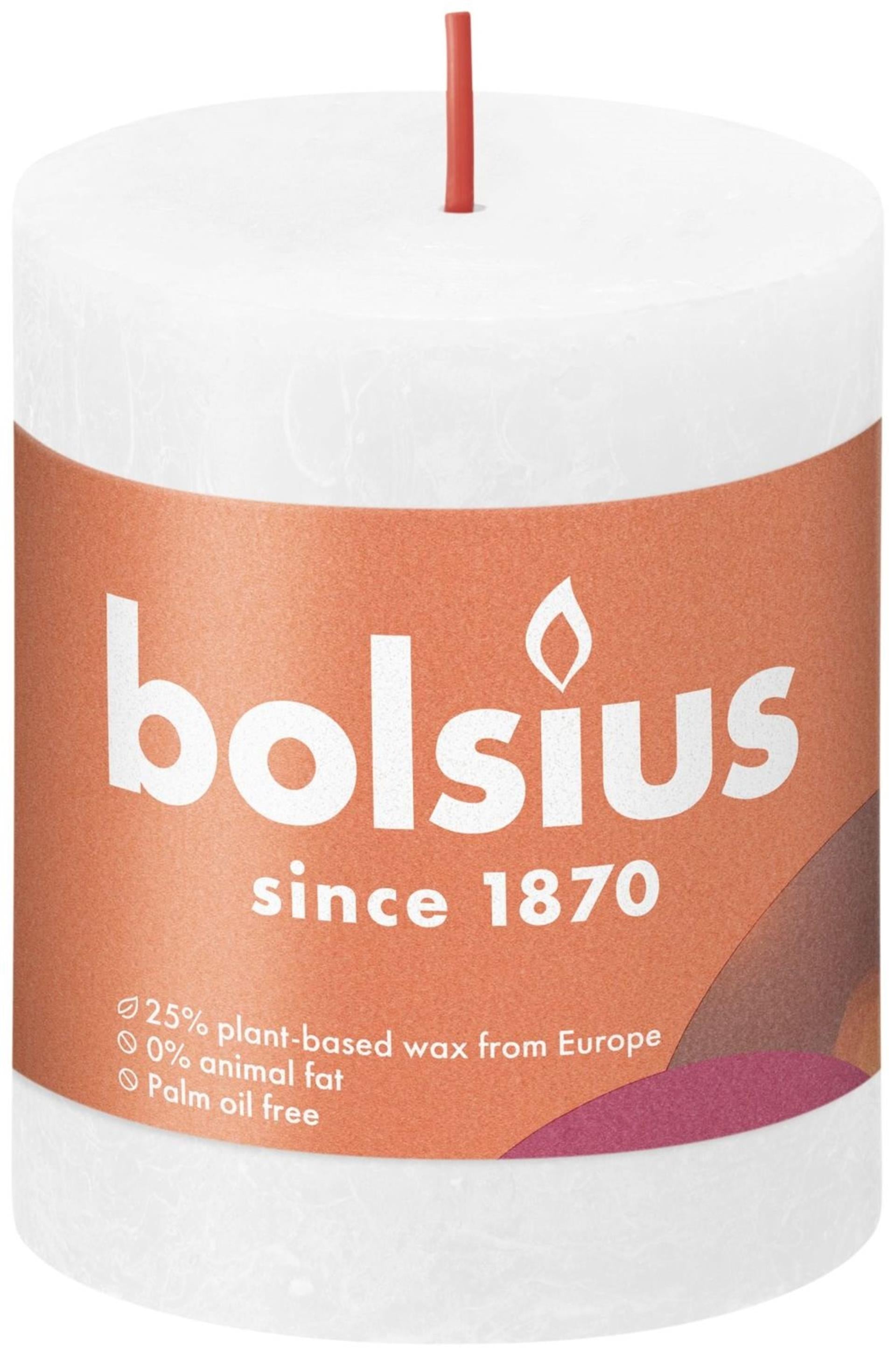 Bolsius Bolsius Stub Kerze 8x6,8 cm Weiß