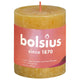 Bolsius Stub Kerze rustikaler Honiggelb 80x68 mm