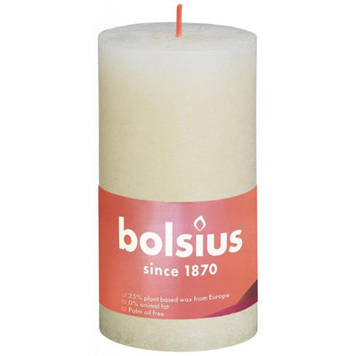 Bolsius Stub Kerze rustikale weiche Perle 130x68 mm