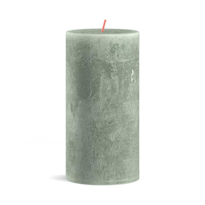 Bolsius Stub Kerze rustikal 13 x 6,8 cm Jade Grün