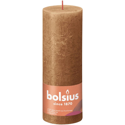 Bolsius Bolsius Kerze 19x6,8 cm scharfes Braun