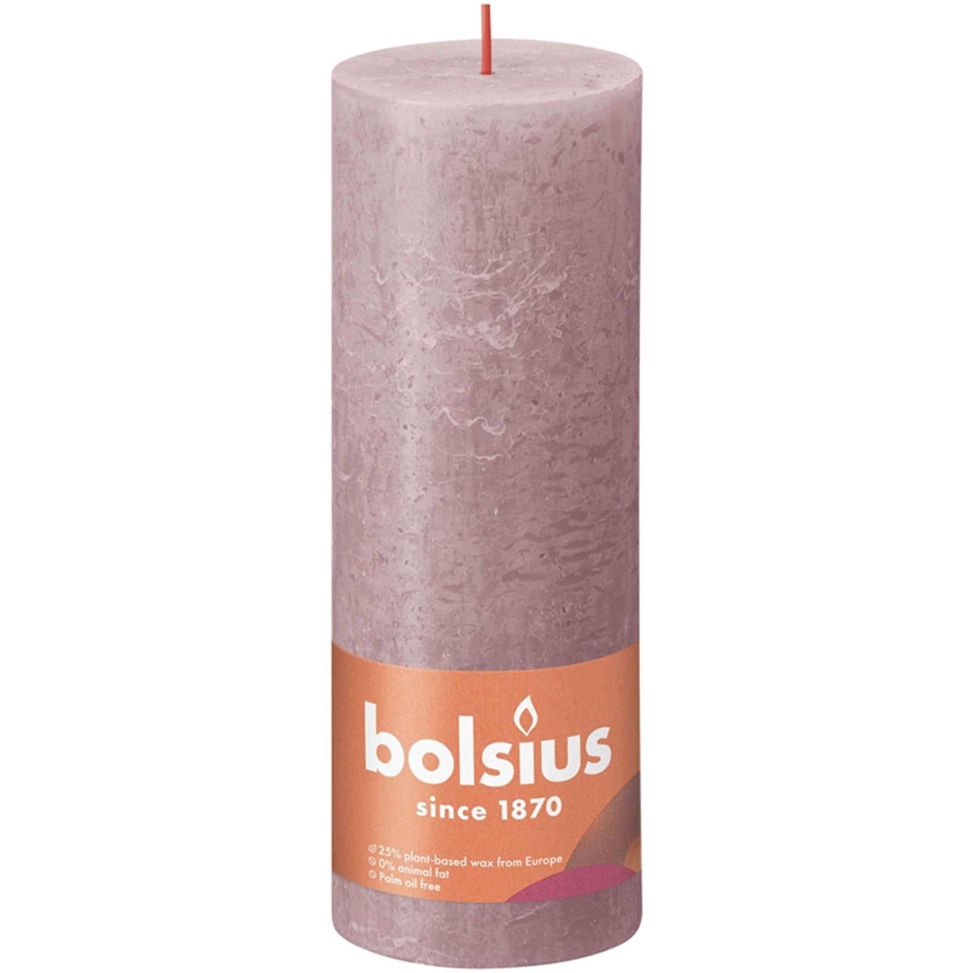 Rustikale Rustikale von Zellstoff Kerze 190x68 Asche Rose