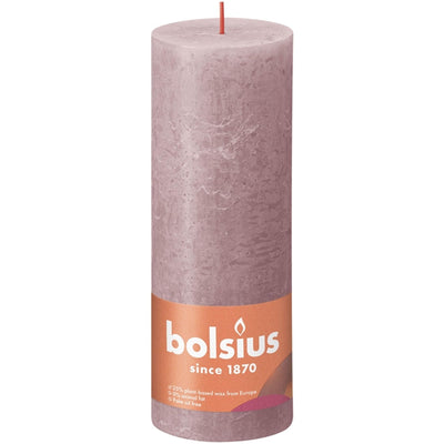 Rustikale Rustikale von Zellstoff Kerze 190x68 Asche Rose