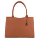 Damen Laptoptasche Socha gerade Linie Cognac