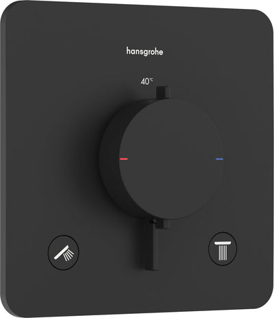 Hansgrohe Ecostat Comfort Q - Einbauthermostat - Ecostat Thermostat - Mattschwarz