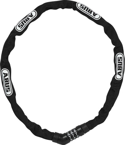 ABUS 4804C 75 Schwarzes Fahrradkettenschloss, 4 mm, 75 cm, Figurenschloss