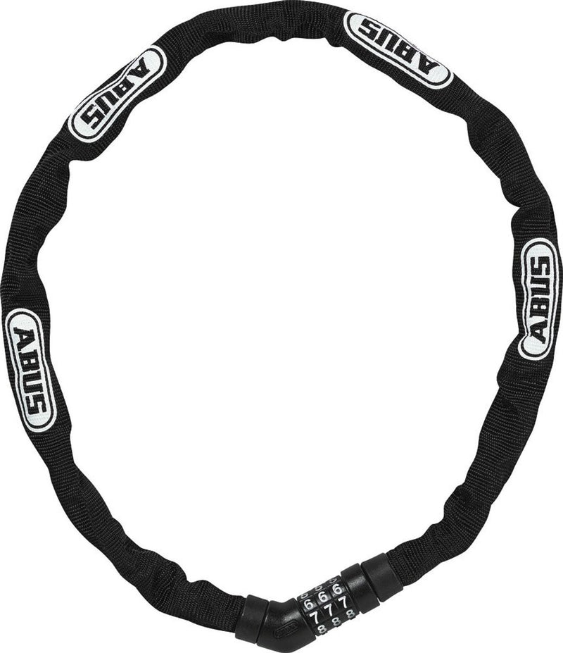 ABUS 4804C 75 Schwarzes Fahrradkettenschloss, 4 mm, 75 cm, Figurenschloss