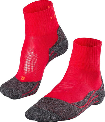 Falke tk2 cool short anti-blister thick lyocell functional material walking socks women red - size 37-38