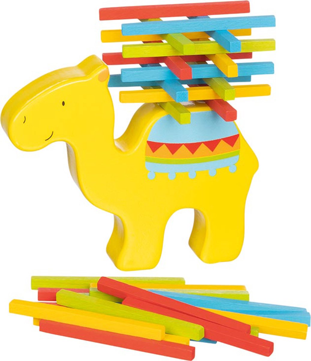 Goki Balancierendes Kamel – Balancespiel – 61 Teile – Holz – 5 Jahre