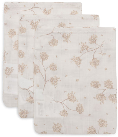Jollein hydrophile Waschlappen 15x20cm – Blätterträume – Baumwolle – 3 Stück