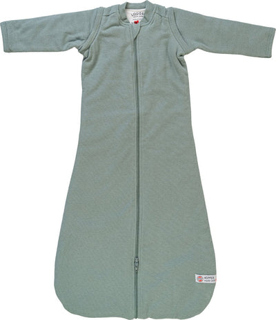 Lodger Hopper – Winter-Babyschlafsack mit abzippbaren Ärmeln – 98 cm – 3,3 Tog – Autositz – Grün – Winterschlafsack