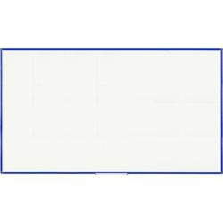 Magnetisches Whiteboard Bi-Office mit blauem Rahmen, weiß, blau