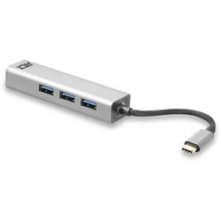 ACT USB-C HUB 3.0, 3x USB-A, Gigabit Ethernet