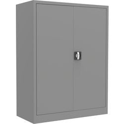 Flügeltürenschrank CH120 Aluminium 92 x 42 x 120 cm