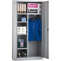 Kleiderschrank cht180c7035 grau 80 x 50 x 195 cm