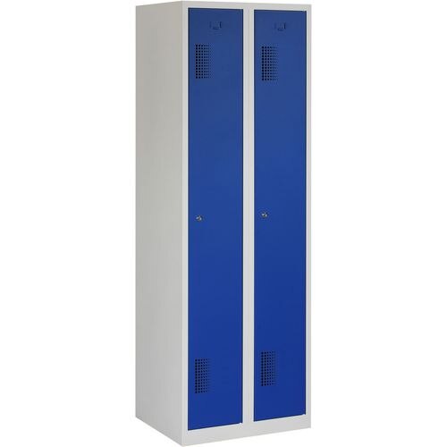 Kleiderschrank NH 180-2,2 grau, blau 600 x 500 x 1.800 mm