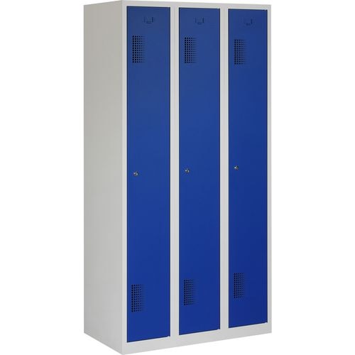 Kleiderschrank NH 180-3,3 grau, blau 900 x 500 x 1.800 mm