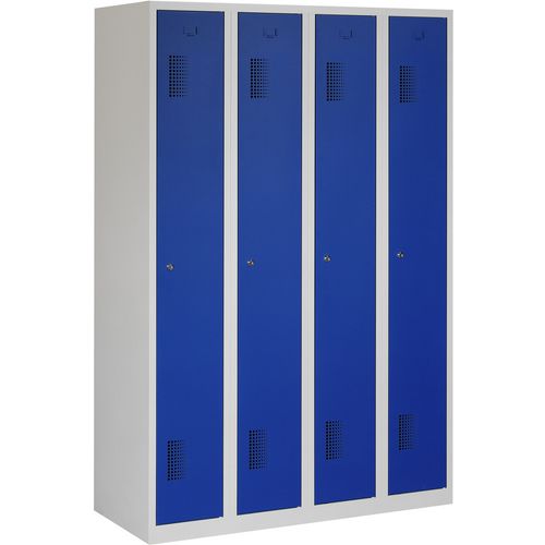 Kleiderschrank NH 180-4,4 grau, blau 1.200 x 500 x 1.800 mm