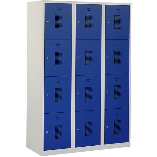Schrank NHT 180-3.12 grau, blau 1.200 x 500 x 1.800 mm