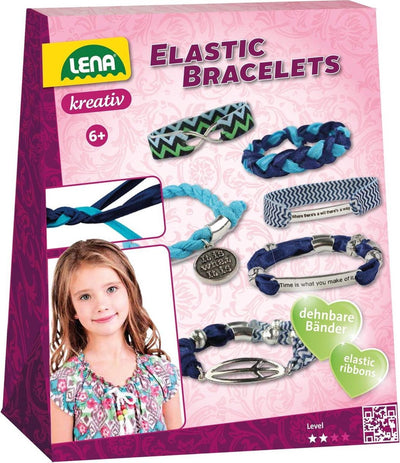 Lena Armbänder zum Selbermachen Mädchen Polyester blau 24-teilig