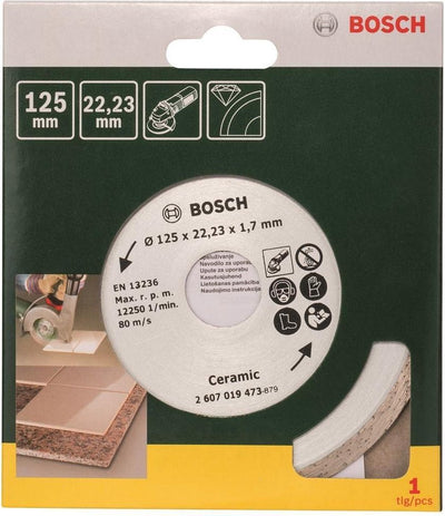 Bosch Zubehör Diamanttrennscheibe für Keramikfliesen, 125 mm ø - 2607019473