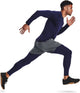 Under Armour UA CG Armour Leggings-Blau Herren-Sportleggings – Midnight Navy – Weiß
