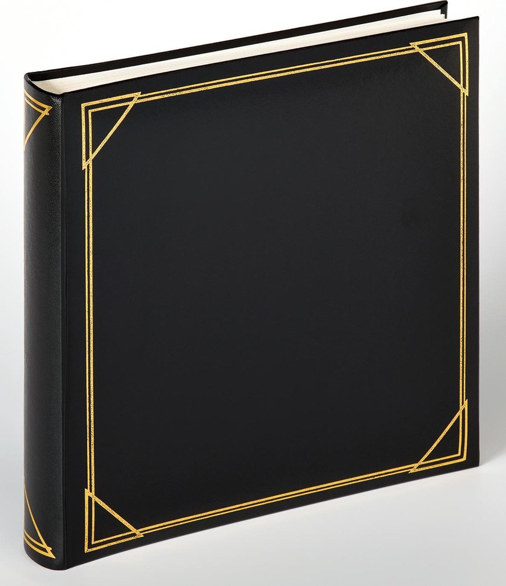 Walther mx-200-b Standard – klassisches Album – Größe 30 x 30 cm – 100 weiße Seiten – schwarz