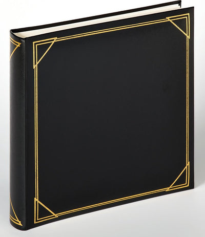 Walther mx-200-b Standard – klassisches Album – Größe 30 x 30 cm – 100 weiße Seiten – schwarz