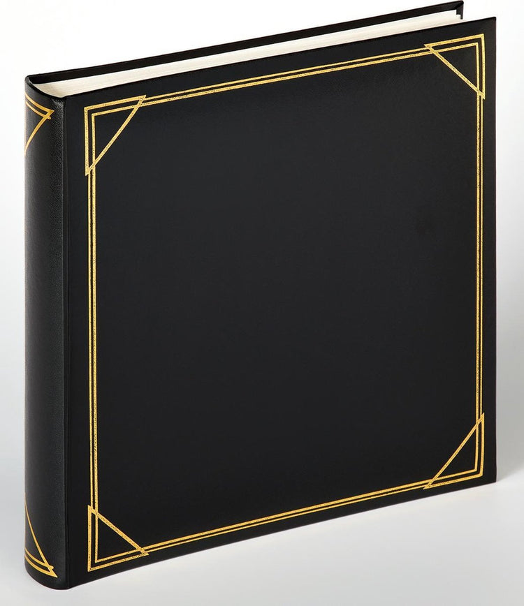 Walther mx-200-b Standard – klassisches Album – Größe 30 x 30 cm – 100 weiße Seiten – schwarz