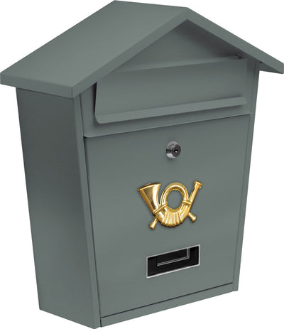 Vorel Briefkasten Graphit mit 2 Schlüsseln - 370x320x105 mm
