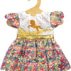 Puppenkleid Einhorn Goldy, 35-45 cm