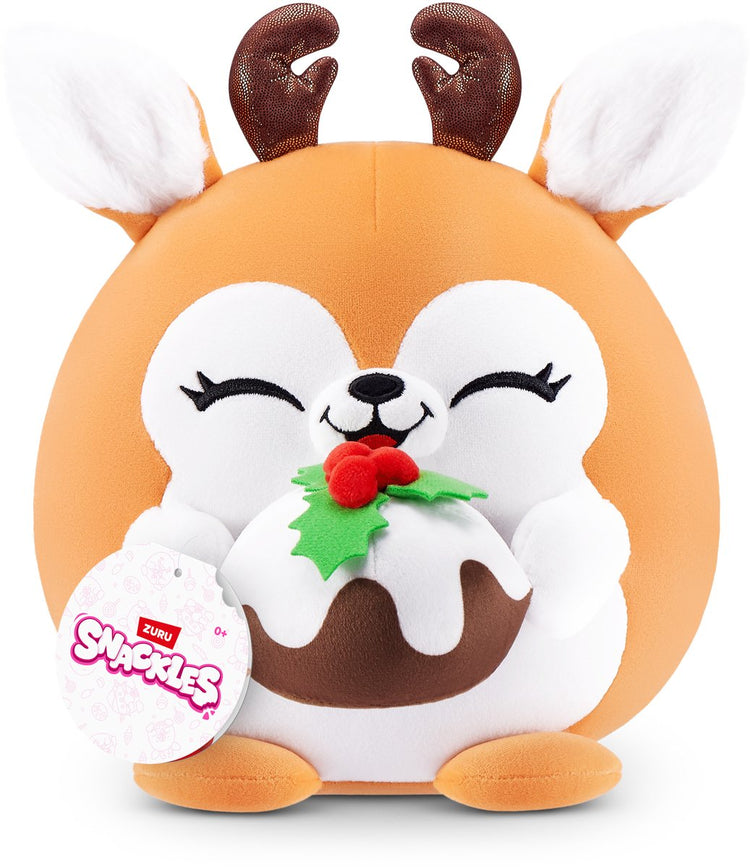 Snackles Christmas Serie 2 Kuscheltier von 20 cm (frosty) von Zuru