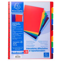 Tabs Exacompta 86003e A4 Maxi Polypropylen