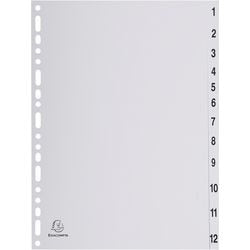 Tabs Exacompta 1912e Polypropylen