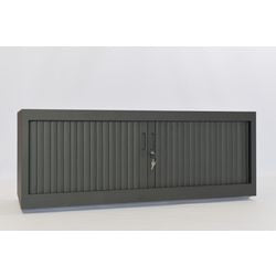 Rolltorschrank chs451209 schwarz 120 x 45 x 45 cm